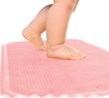 Антиковзаючий килимок XL, рожевий Антискользящий коврик размер 76см*34,5см